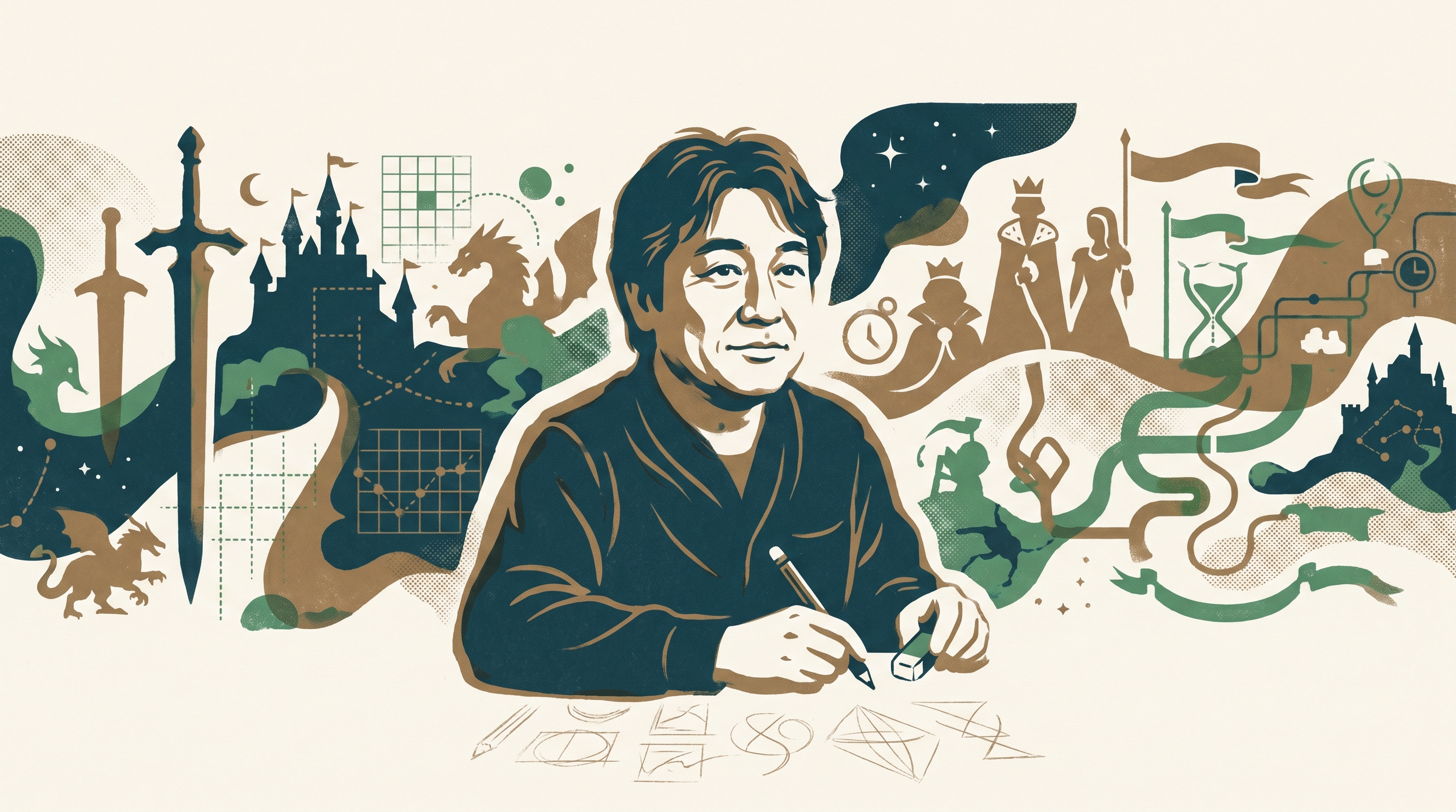 Akitoshi Kawazu — Enjoy Game Japan Museum illustration