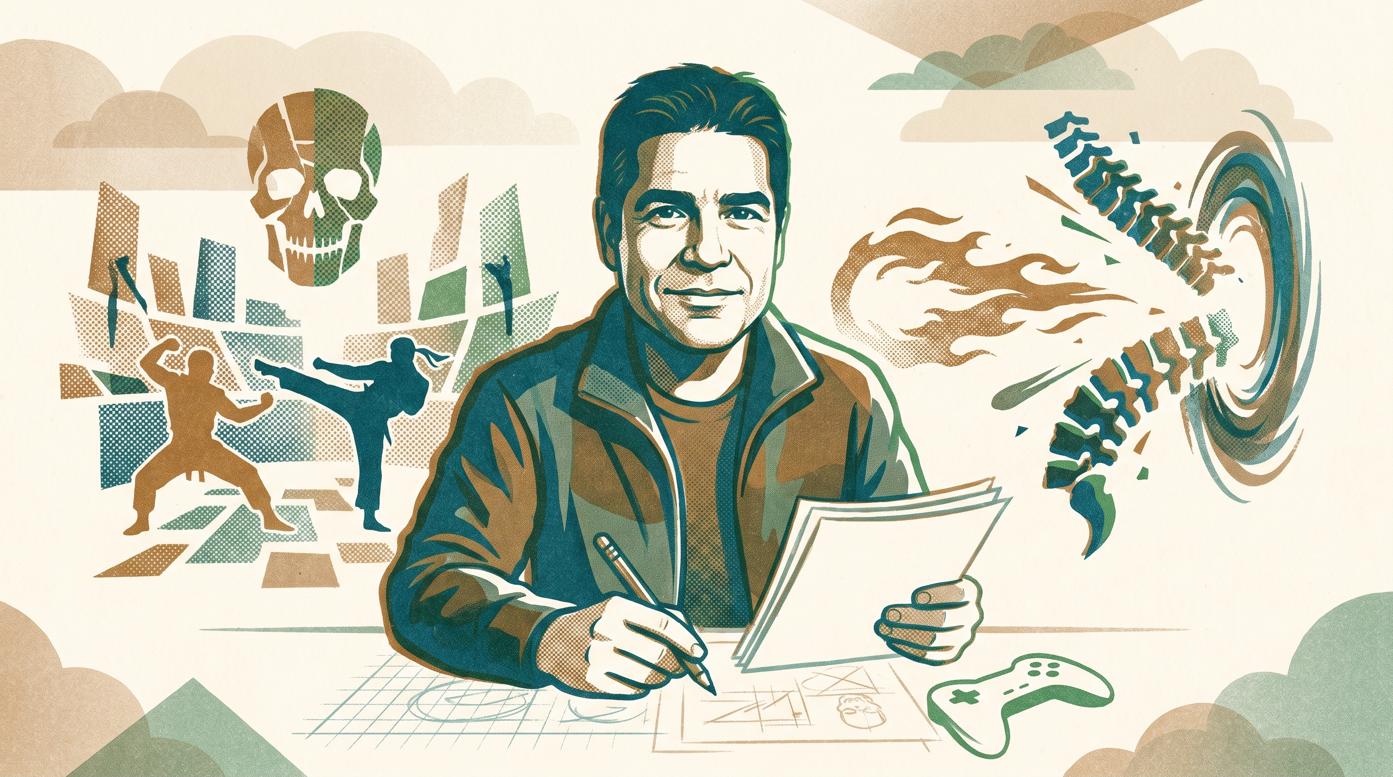 Ed Boon — Enjoy Game Japan Museum illustration