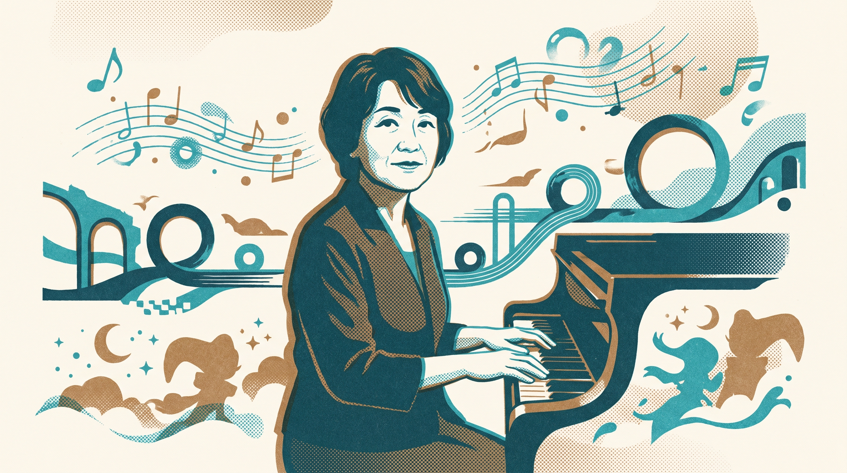 Fumie Kumatani — Enjoy Game Japan Museum illustration