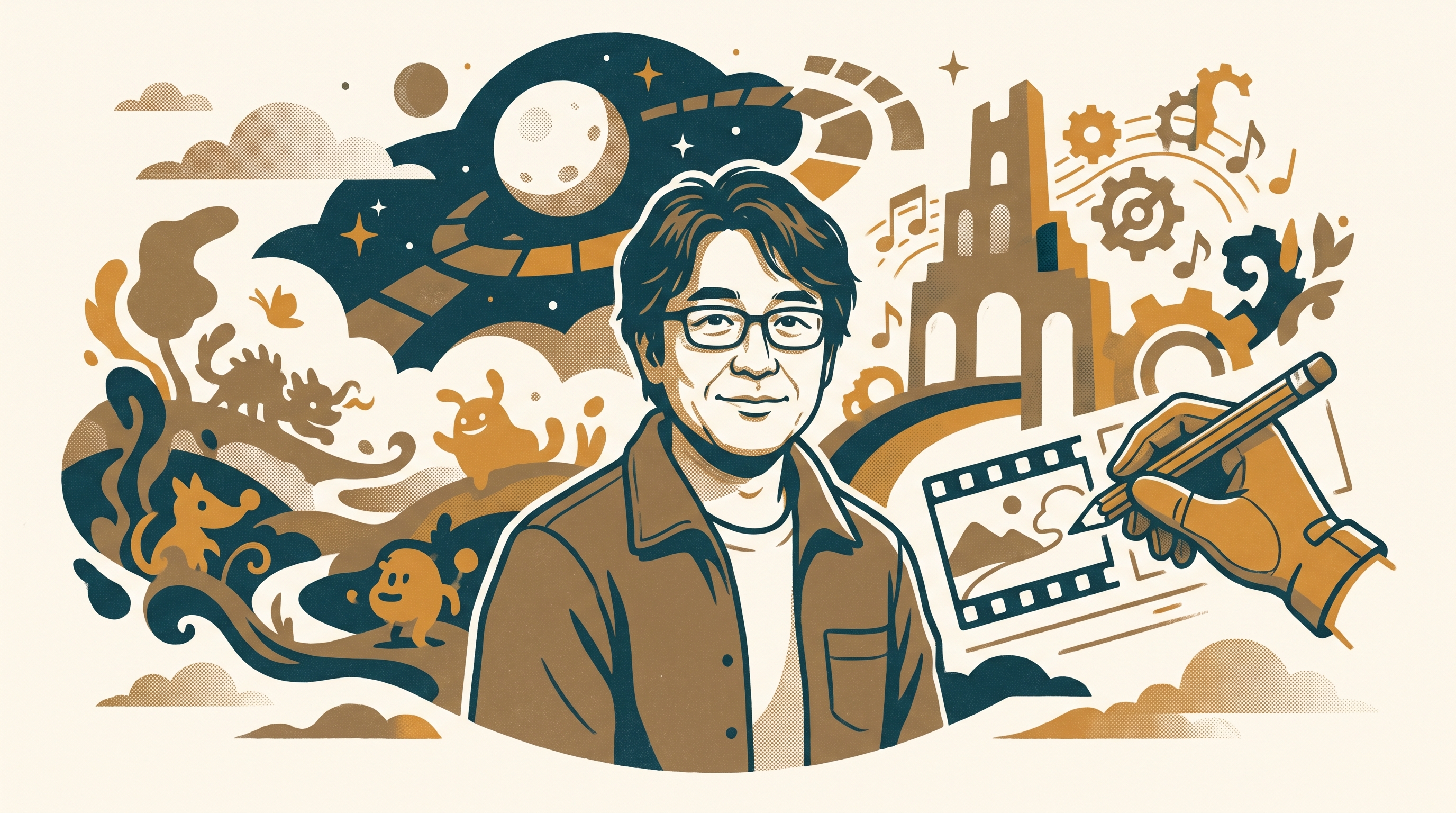 Hiroji Kiyotake — Enjoy Game Japan Museum illustration