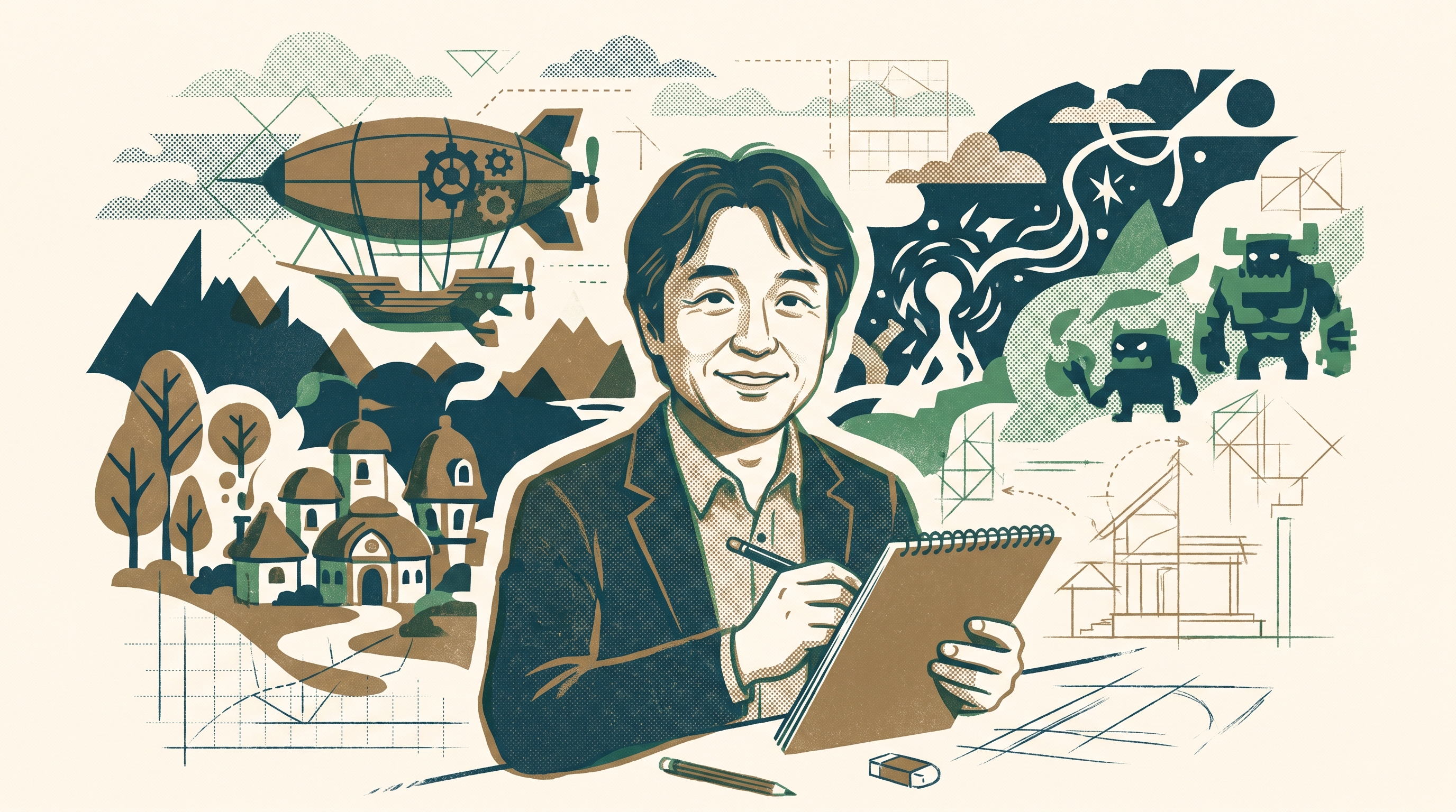 Hiromichi Tanaka — Enjoy Game Japan Museum illustration
