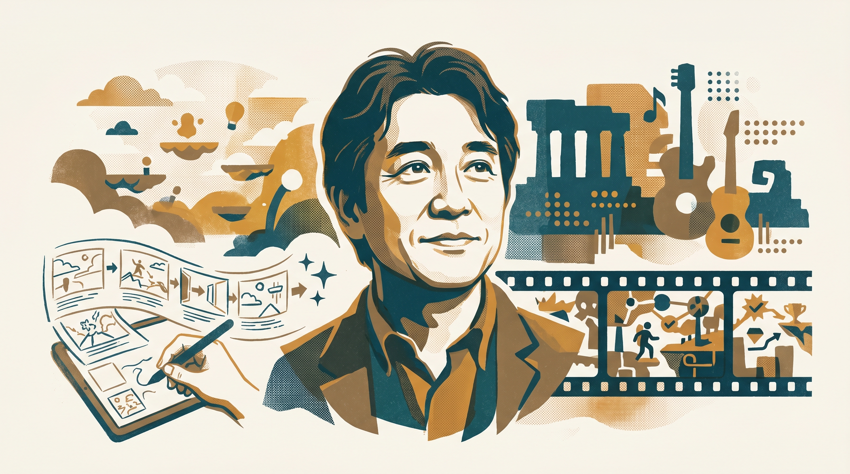 Shinichi Shimomura — Enjoy Game Japan Museum illustration