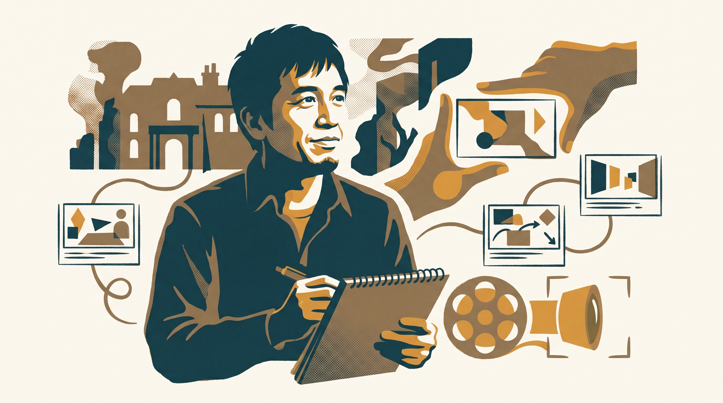 Shinji Mikami — Enjoy Game Japan Museum illustration