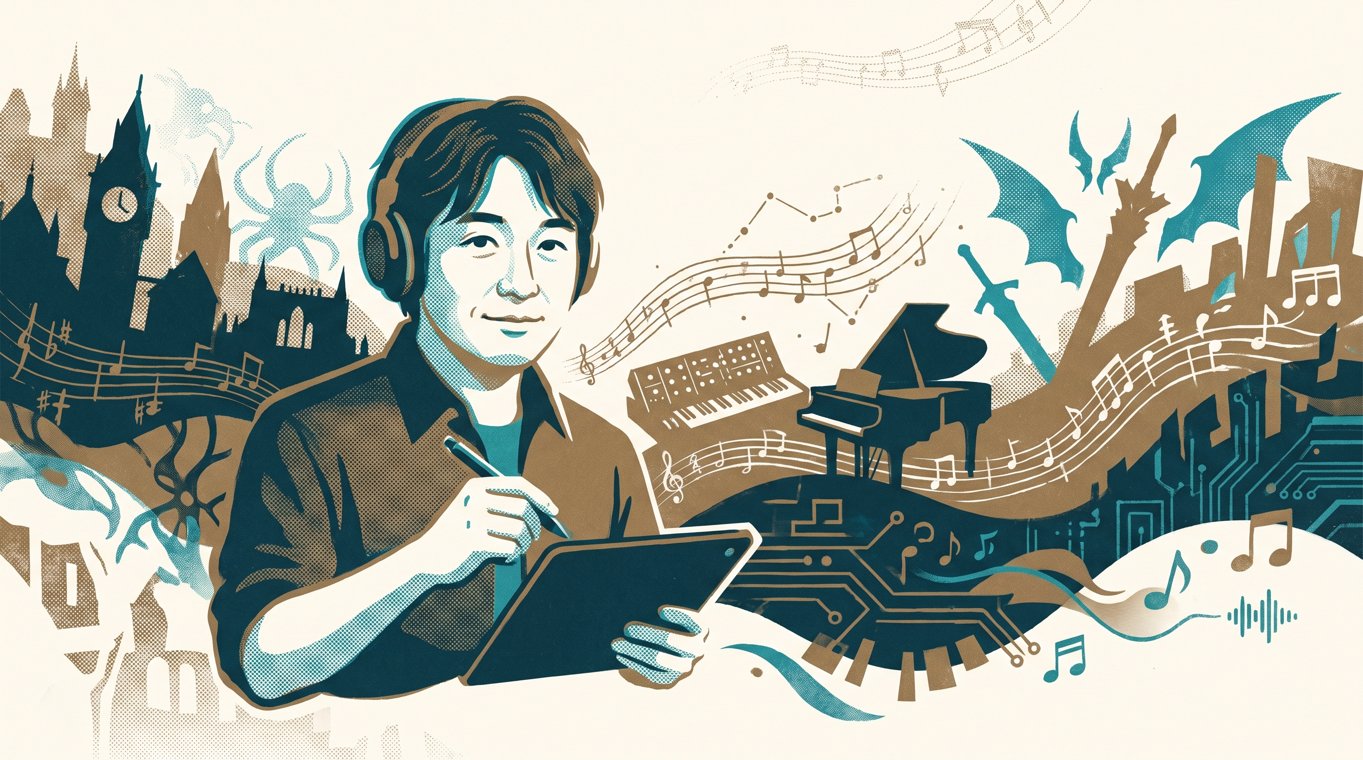Shusaku Uchiyama — Enjoy Game Japan Museum illustration