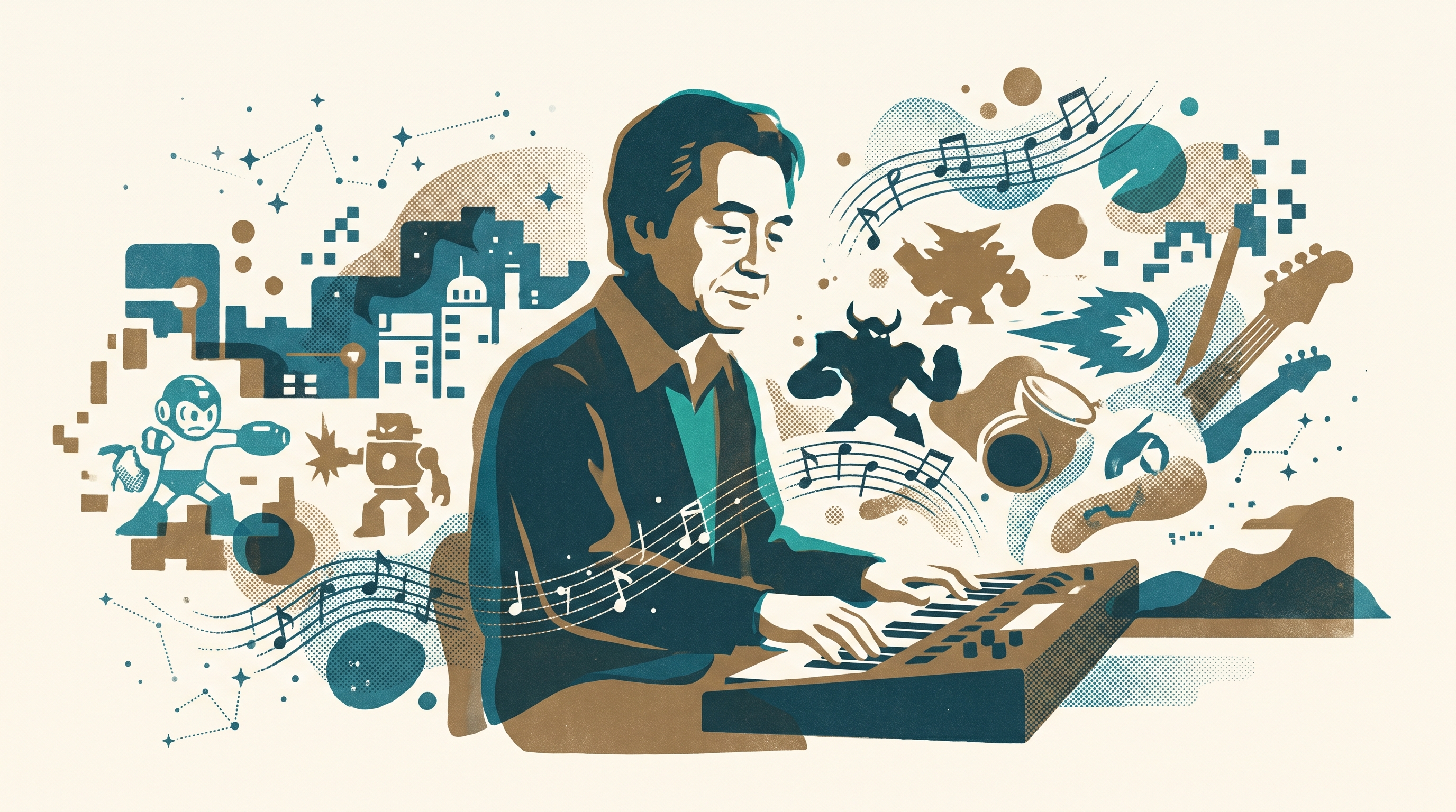 Toshihiko Horiyama — Enjoy Game Japan Museum illustration