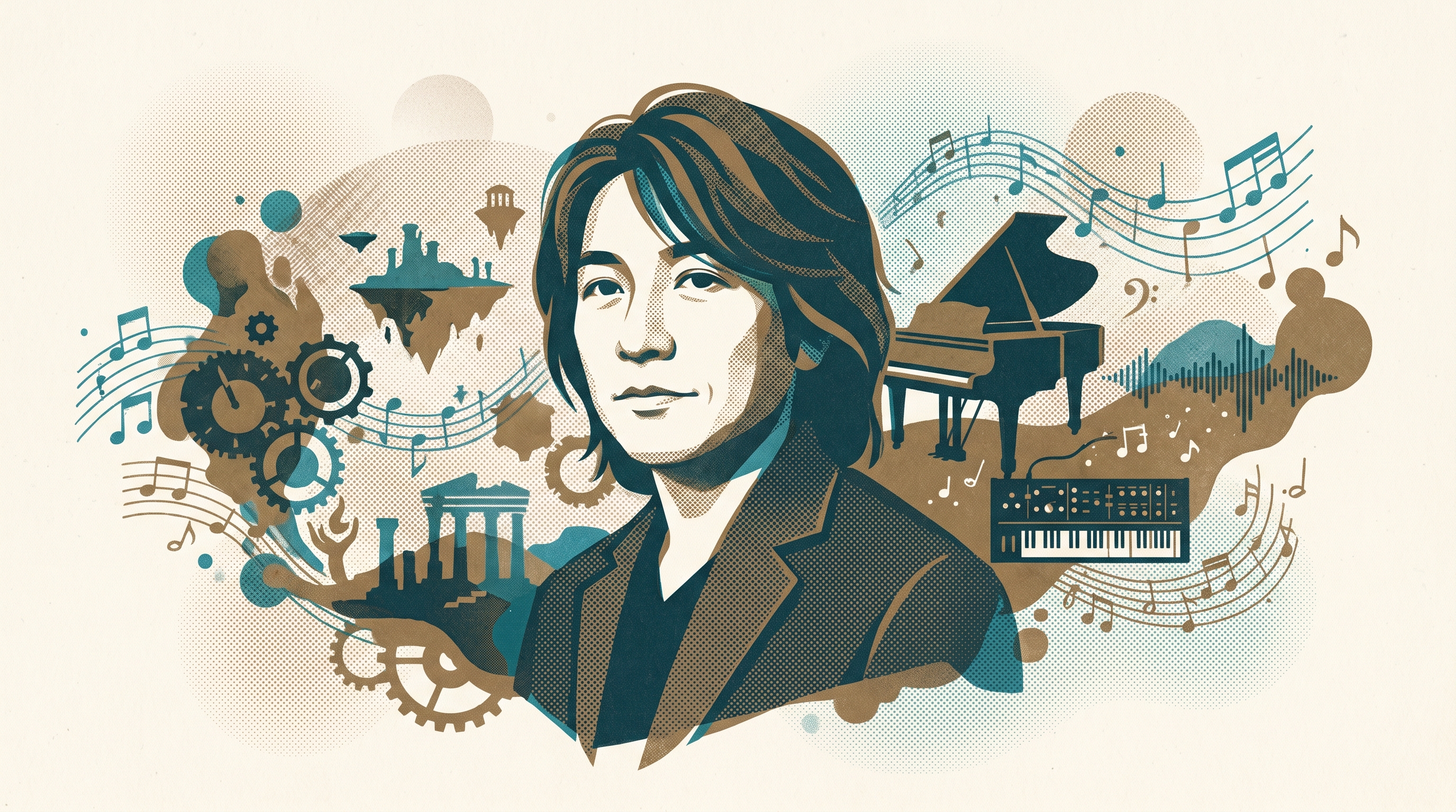 Yasunori Mitsuda — Enjoy Game Japan Museum illustration