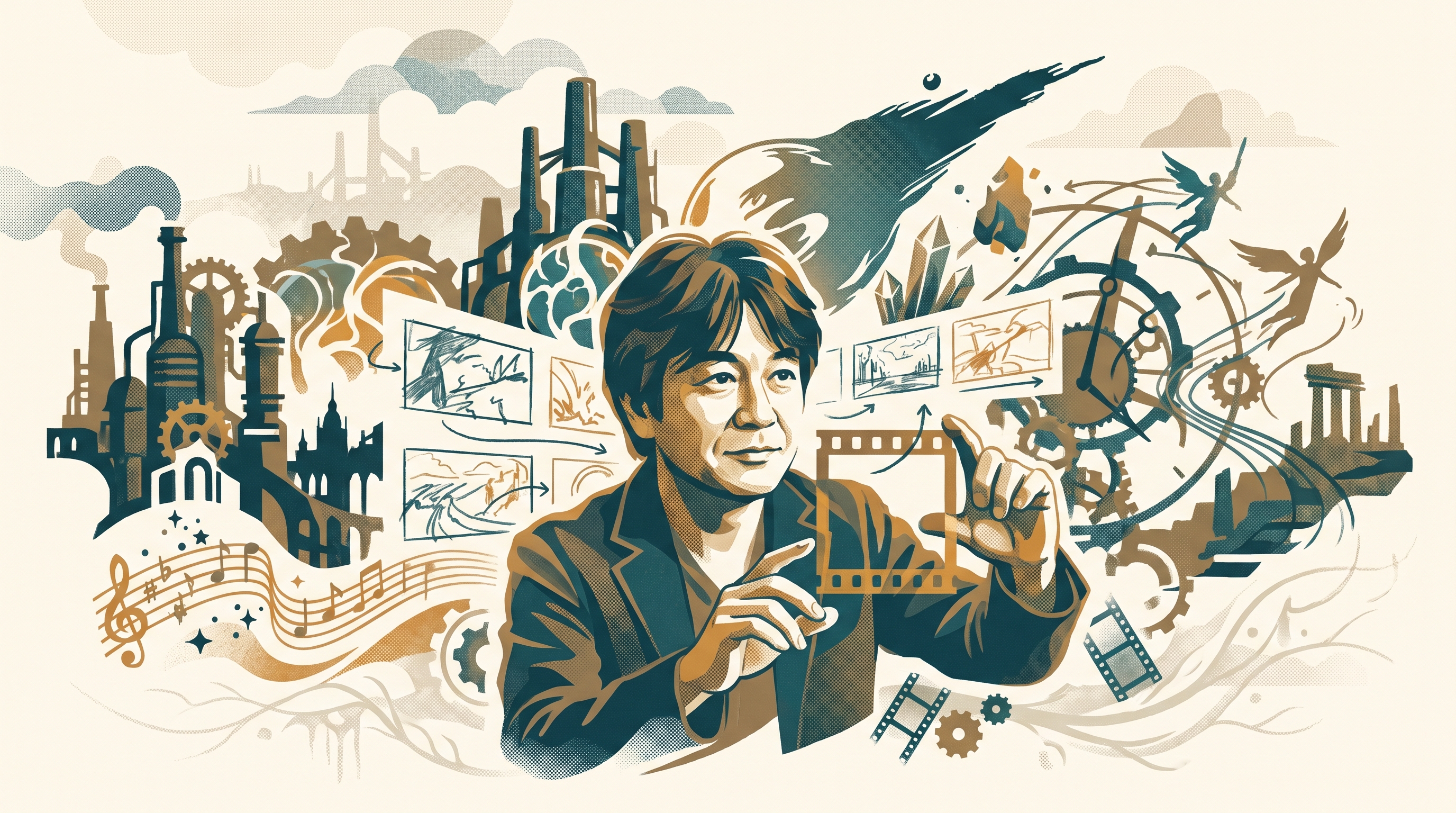 Yoshinori Kitase — Enjoy Game Japan Museum illustration