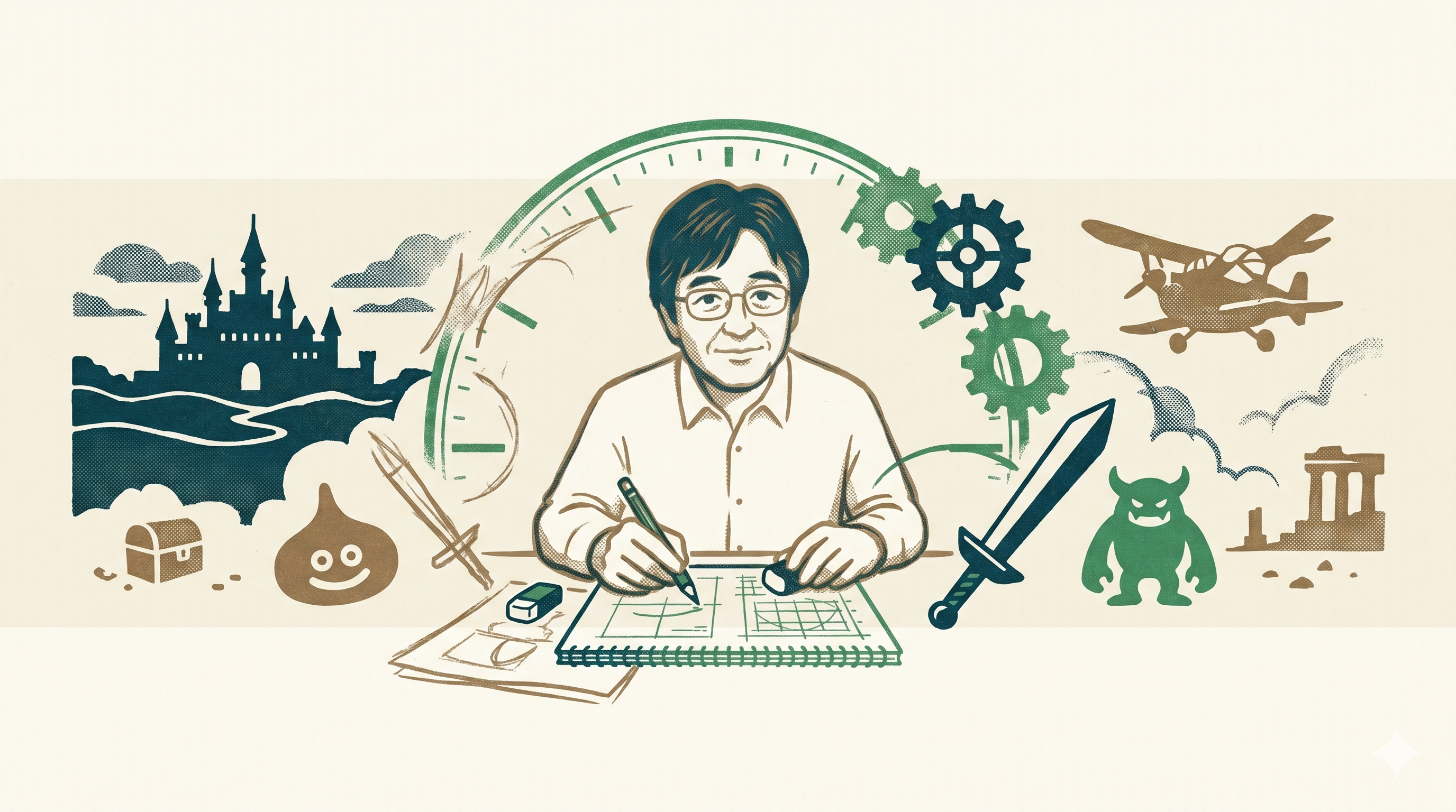 Yuji Horii — Enjoy Game Japan Museum illustration