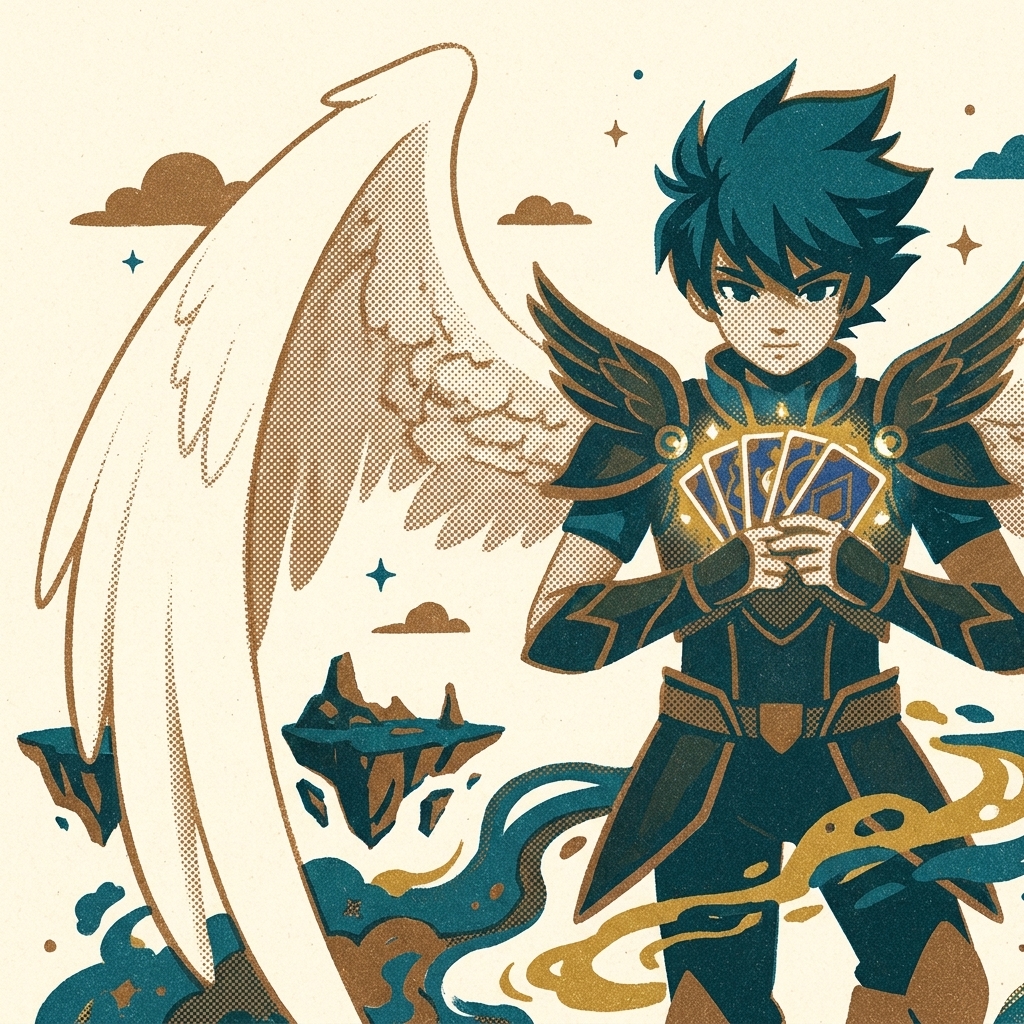 Cards age in real time — a lit torch burns down mid-battle. Baten Kaitos (2003, GameCube) was Monolith Soft's JRPG with a liv