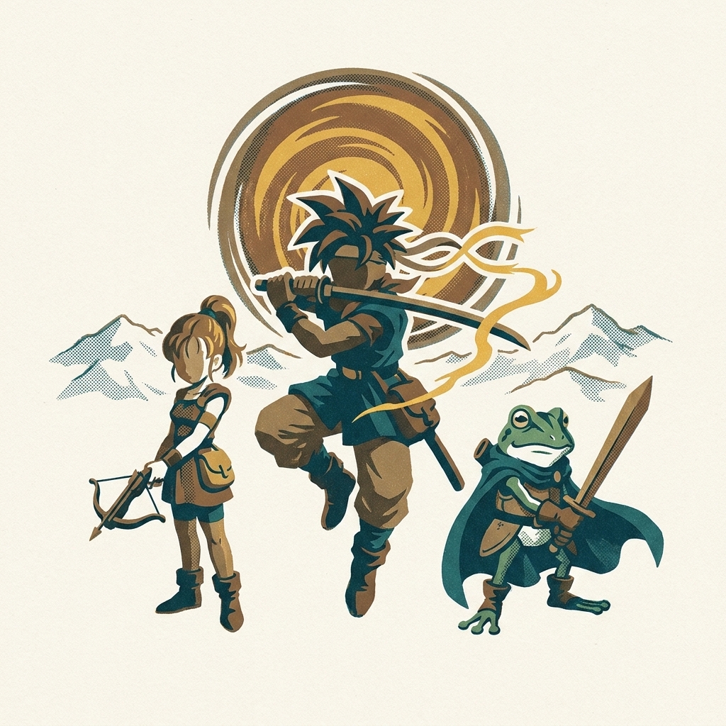 Mitsuda composed until he developed a stomach ulcer. Chrono Trigger (1995, Super Famicom) — Sakaguchi, Horii, and Toriyama's  — photo 10