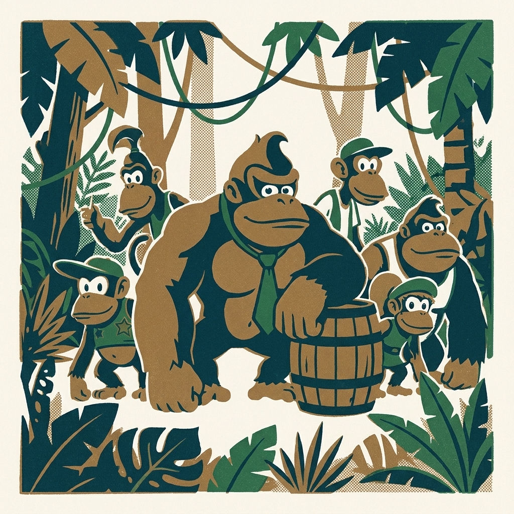 Grant Kirkhope was told to make the DK Rap as bad as possible — and it became iconic. Donkey Kong 64 (N64, 1999), five Kongs,