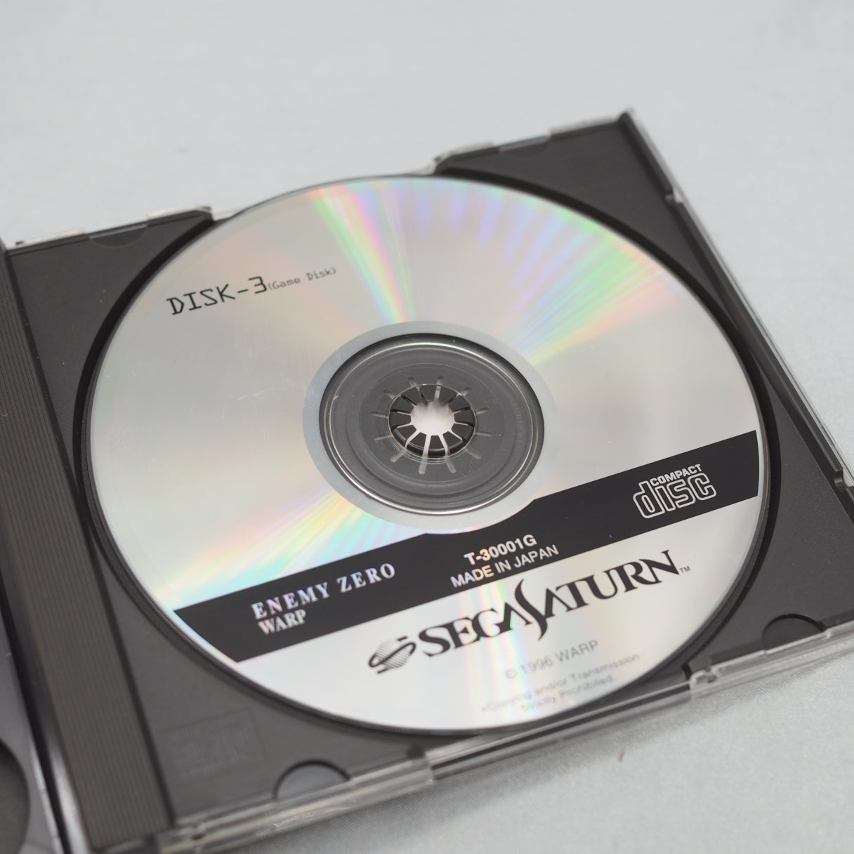 Enemy Zero (Sega Saturn, 1996) gave players no health bar and no radar — only a tone that climbed as the hunter closed in. Ke — photo 8