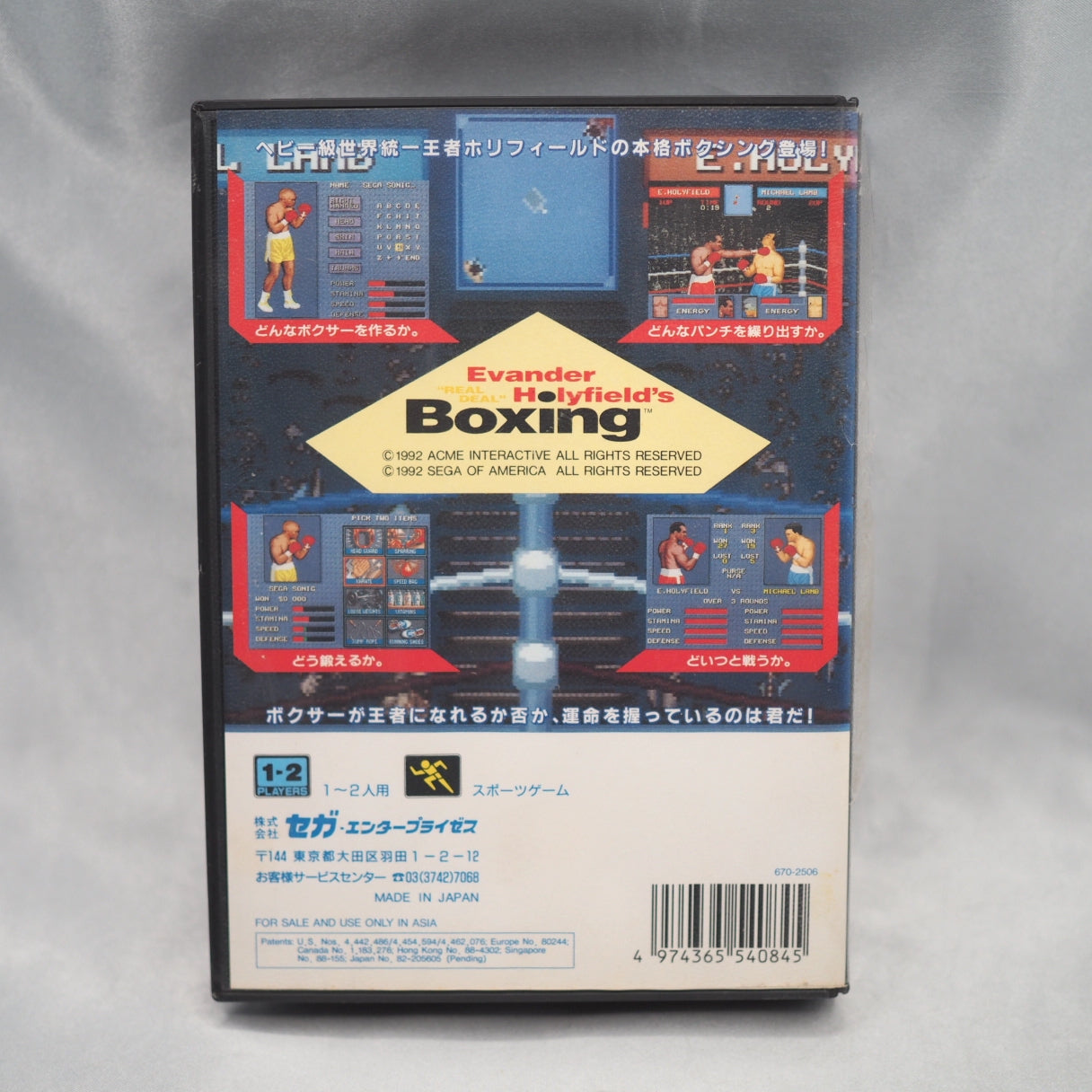 Sega's 1992 Mega Drive boxing game starring heavyweight champion Evander Holyfield, with a career mode against a roster of fi — photo 12