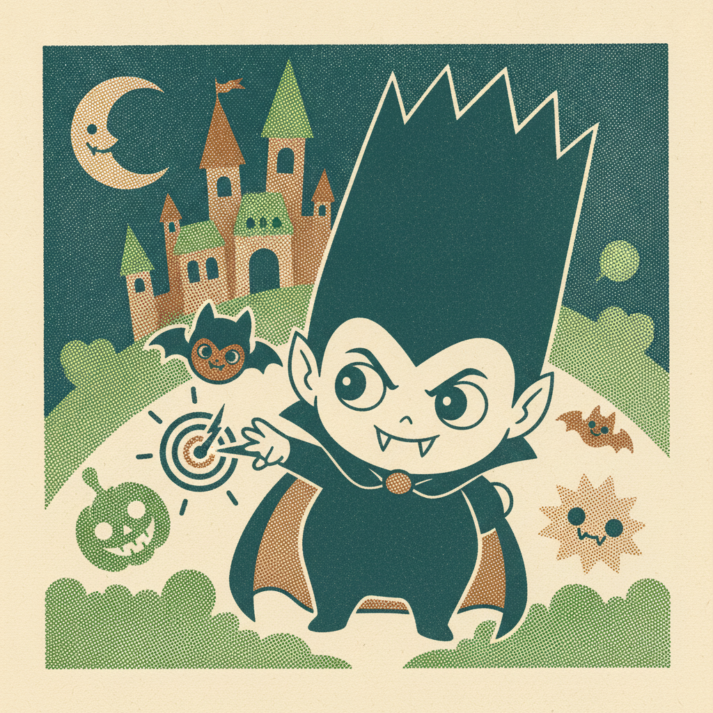Galamoth, the villain invented for this GB parody (1993), later appeared as a boss in Symphony of the Night. Konami chibi Cas