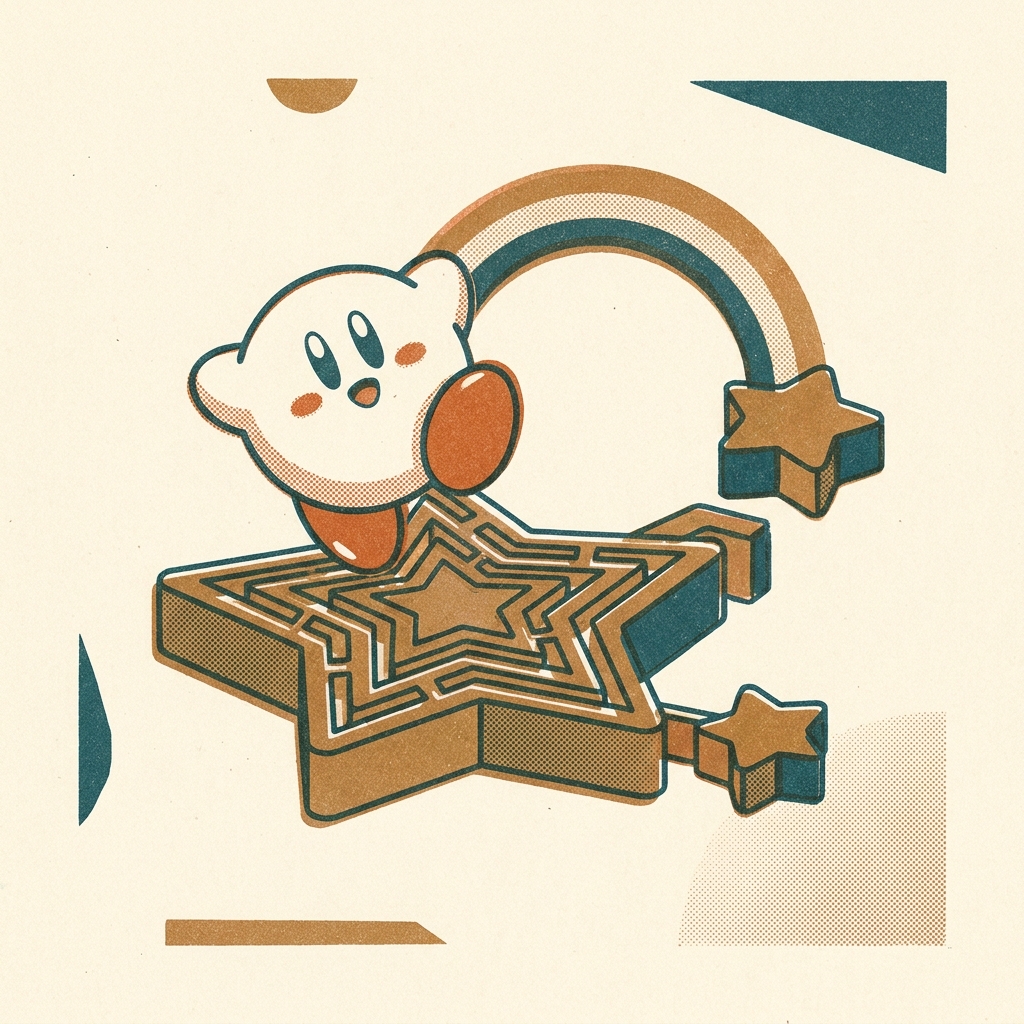 Six years before the Wii Remote, a tilt sensor lived inside the cartridge. Kirby Tilt 'n' Tumble (2000, Game Boy Color) — nev