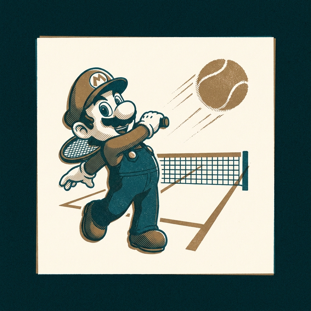 Mario himself is locked behind story completion. Mario Tennis GBC (2000) built a tennis academy RPG with leveling, rivals, an