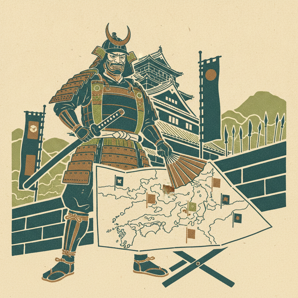 Priced at ¥9,800 — nearly double a typical Famicom game. Nobunaga's Ambition (1988, Famicom) came with a real map of Japan an