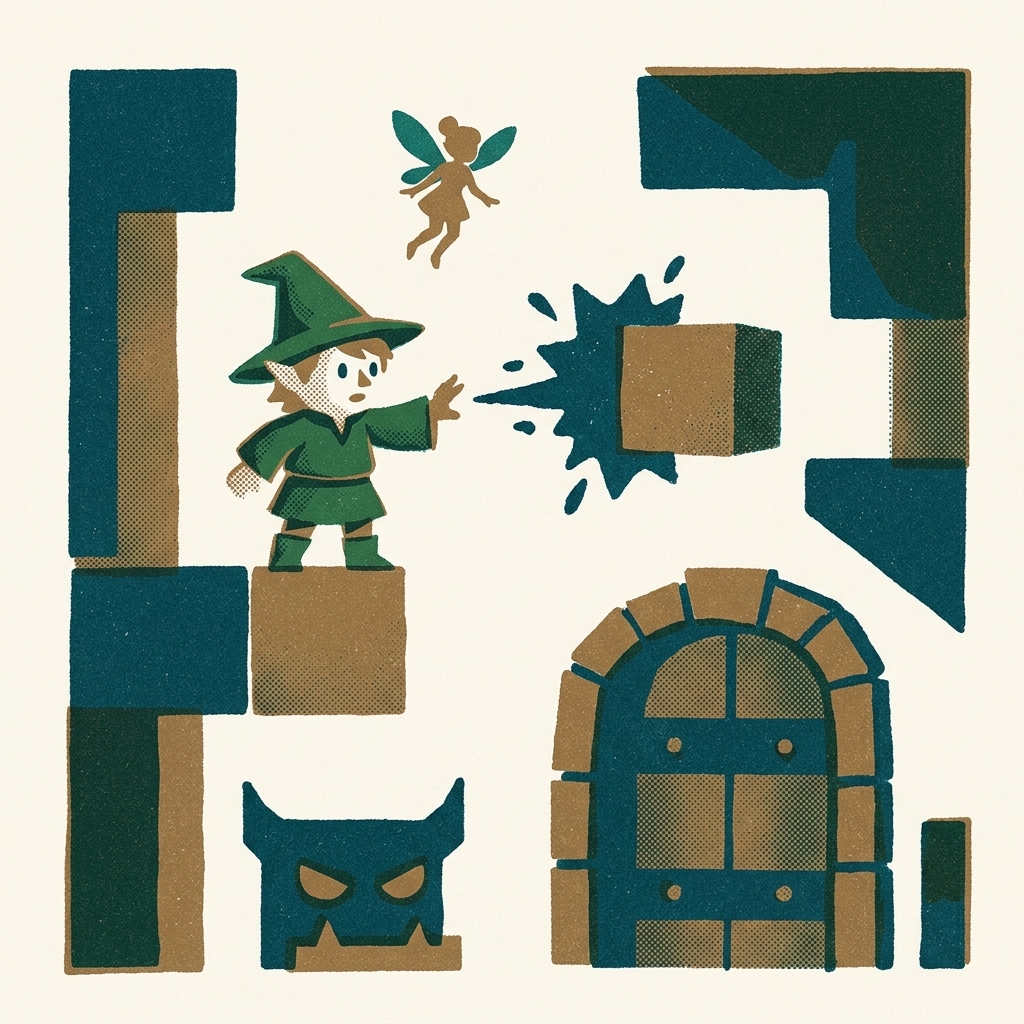 49 secret rooms hidden inside 48 main stages — find them by destroying the exact right blocks. Solomon's Key (1986, Famicom) 