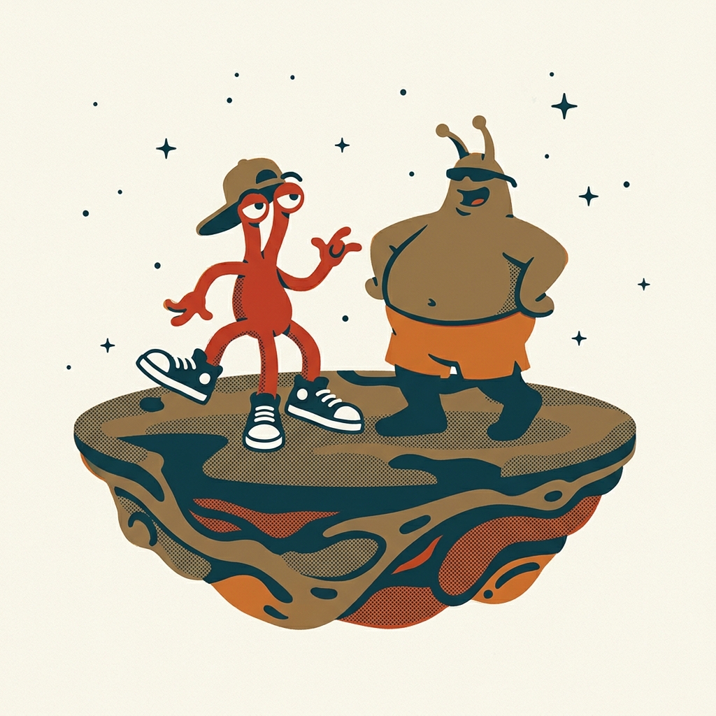 Two people used a 1980 text roguelike as the blueprint. ToeJam & Earl (Mega Drive, 1991) — alien rappers, random Earth, funk 