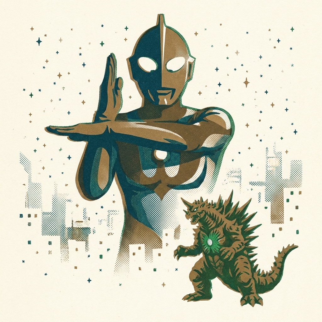You start as a human with a raygun. Only by collecting enough power can you transform — and Ultraman's energy lasts exactly t