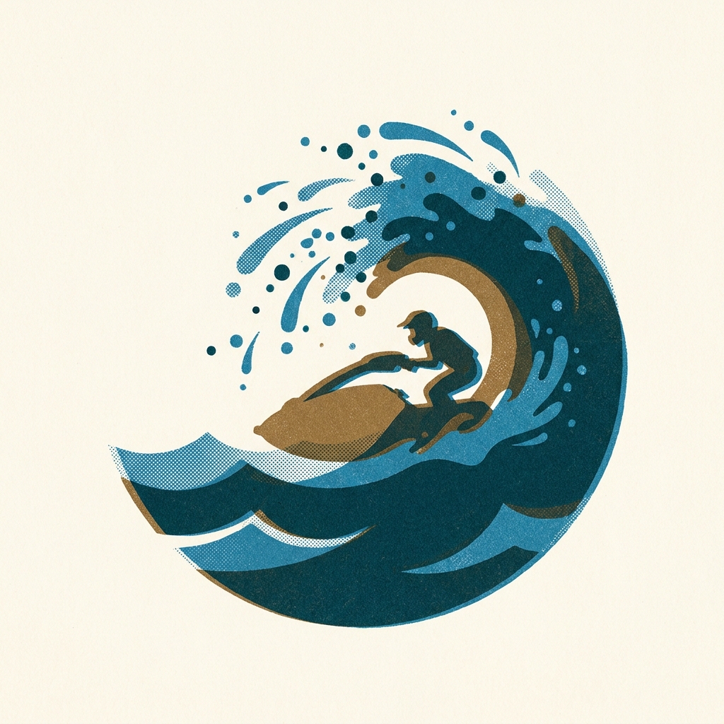 No two races are identical — Blue Storm's wave physics ran entirely in real time. Wave Race: Blue Storm (2001) was a GameCube