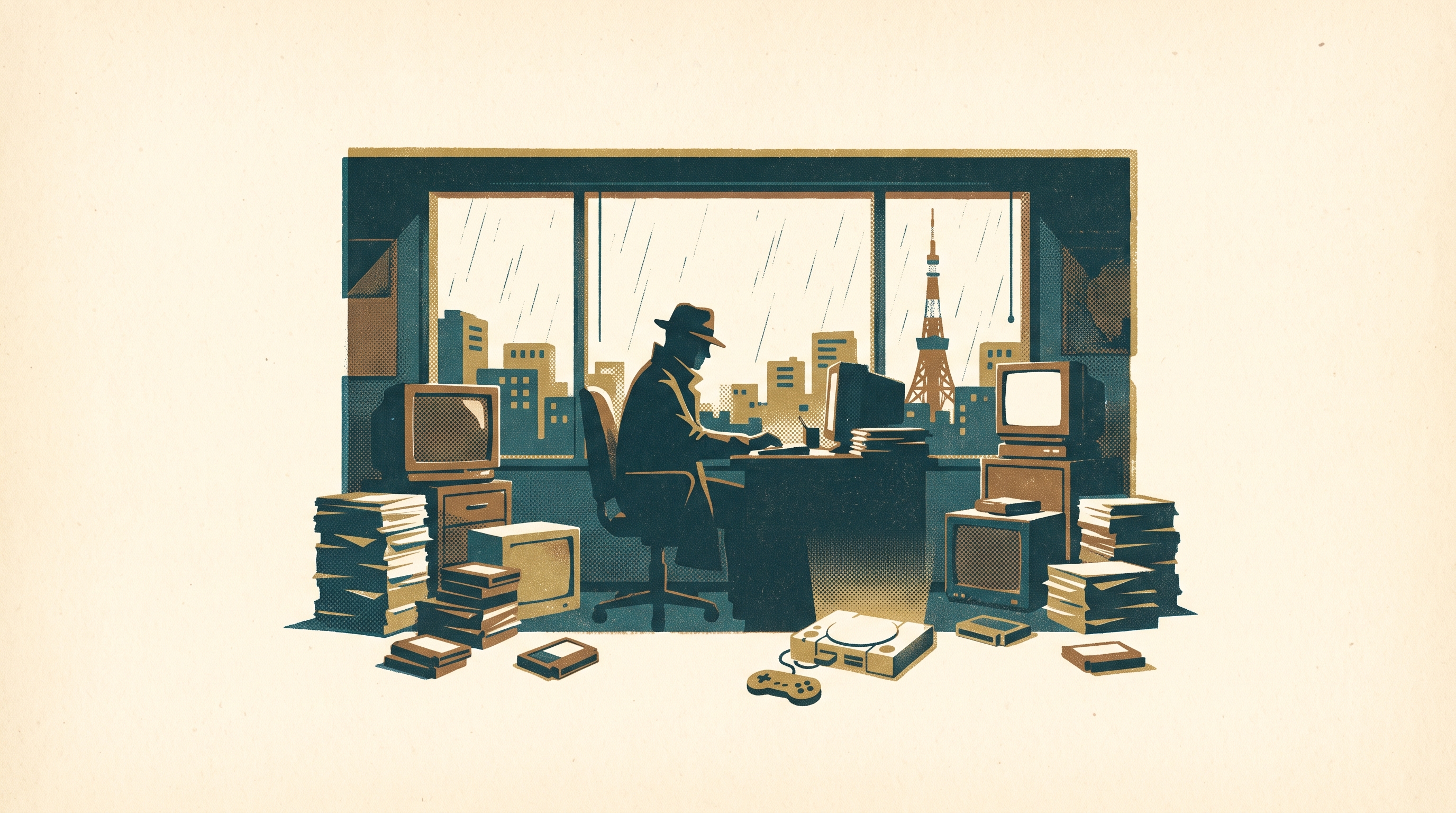 The Man Who Made Misery Fun — Enjoy Game Japan Museum illustration