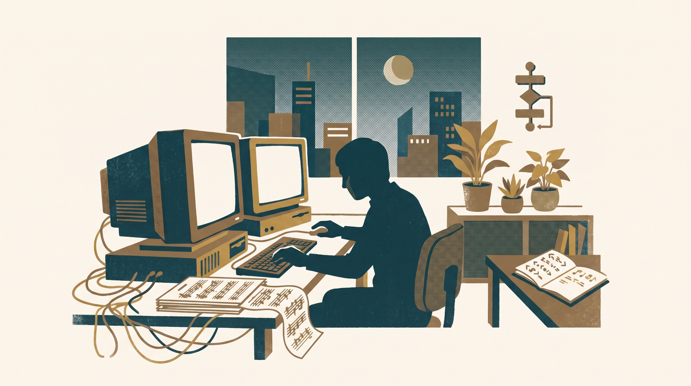 The Programmer Who Wrote Orchestras — Enjoy Game Japan Museum illustration
