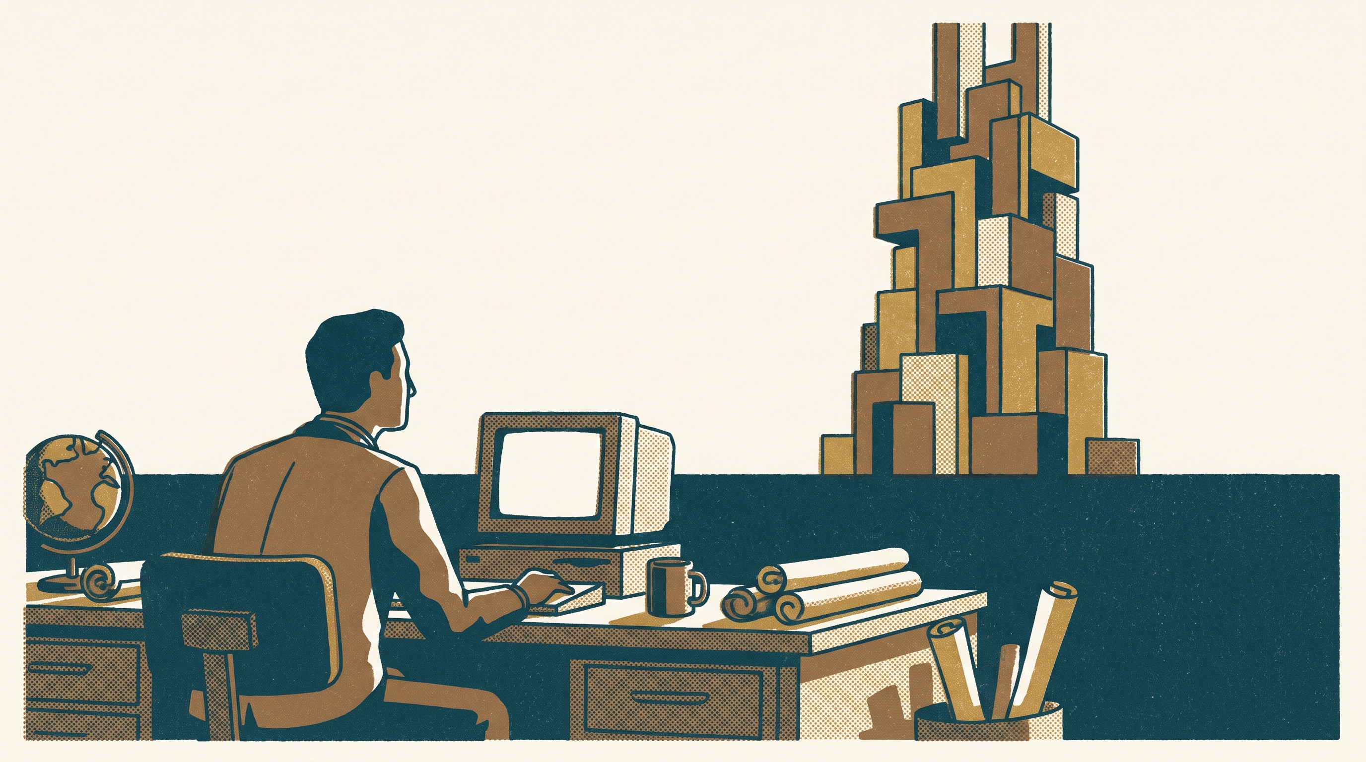 The Tower, and the Trust — Enjoy Game Japan Museum illustration