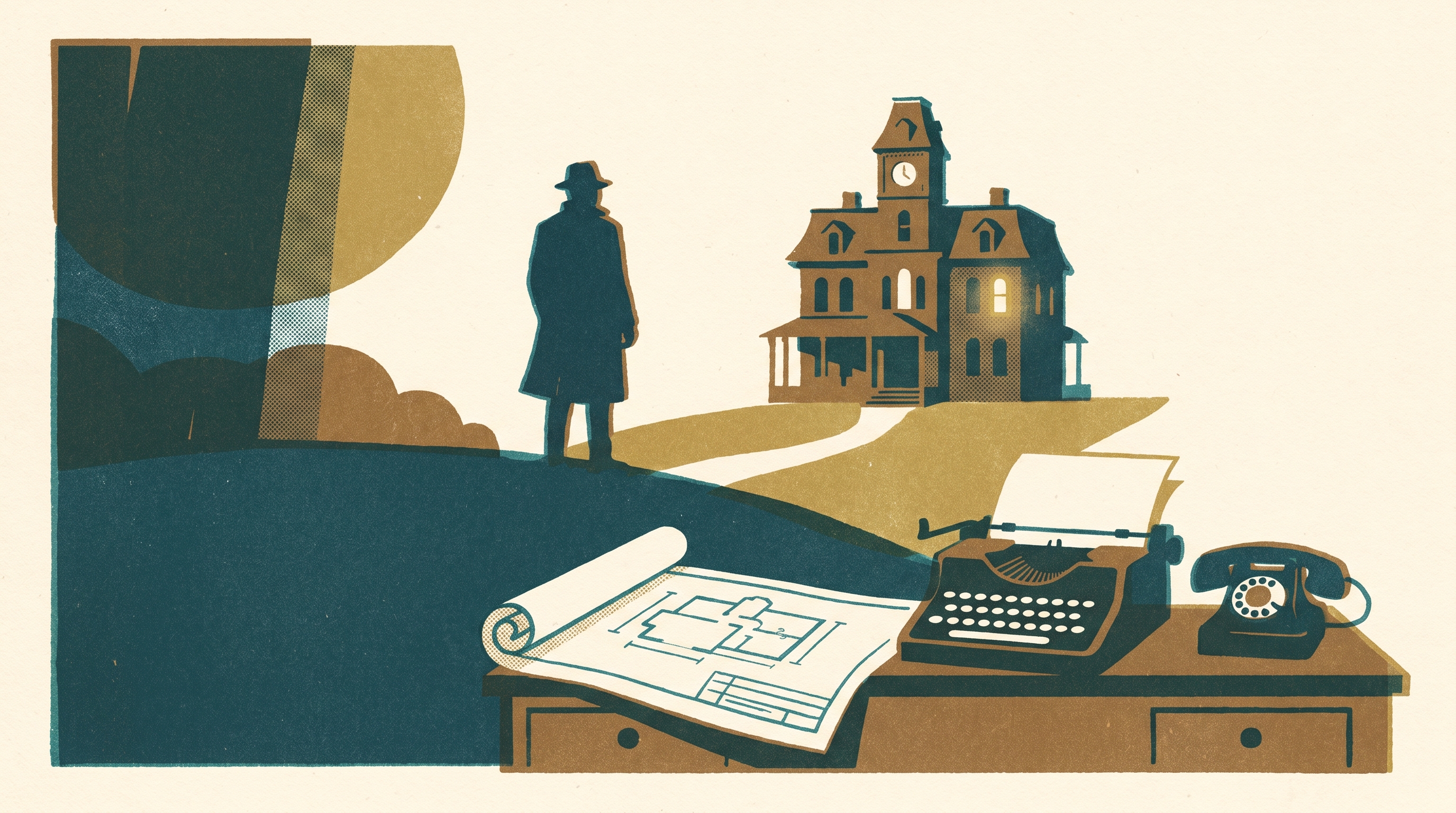 The House on the Hill — Enjoy Game Japan Museum illustration