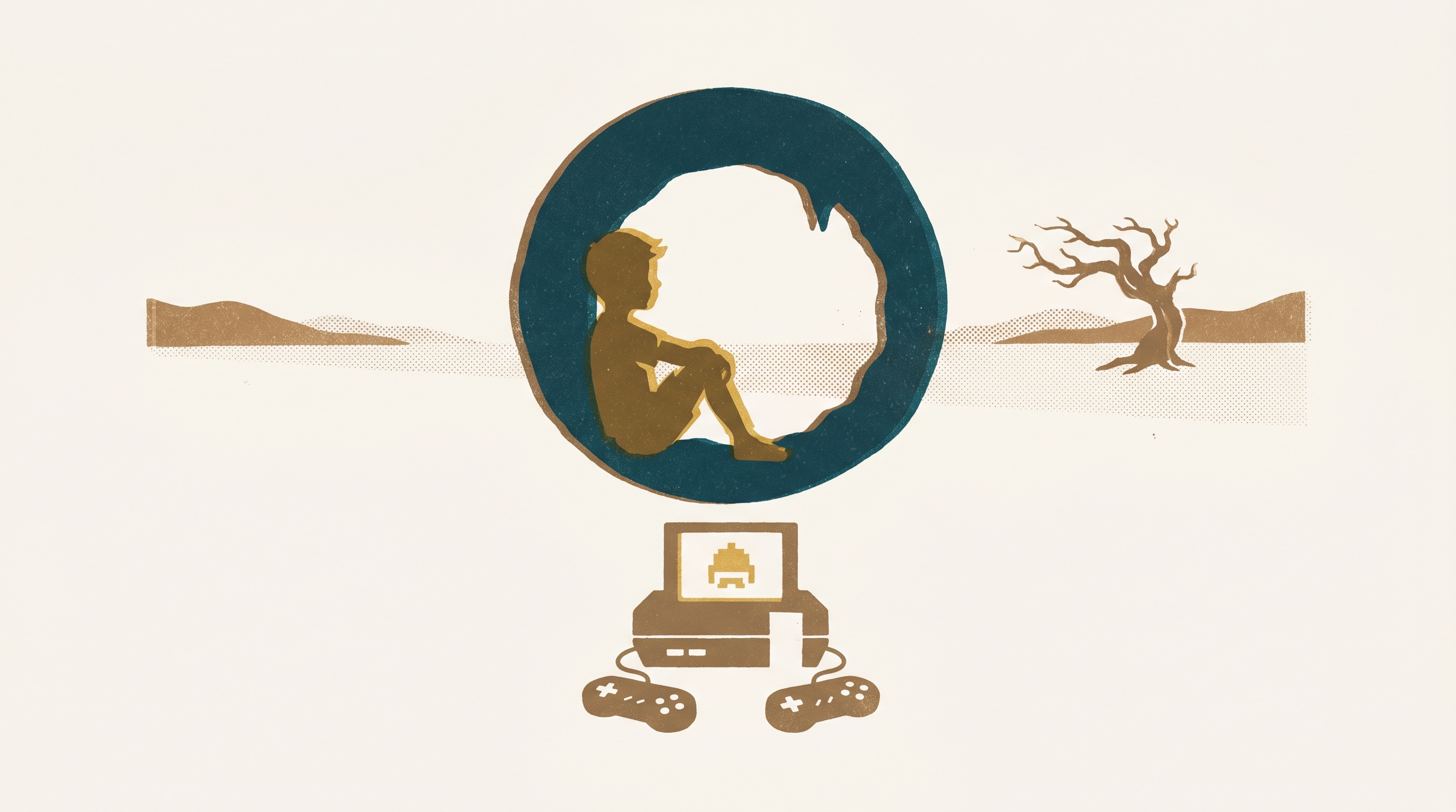 The Cave and the Garden — Enjoy Game Japan Museum illustration