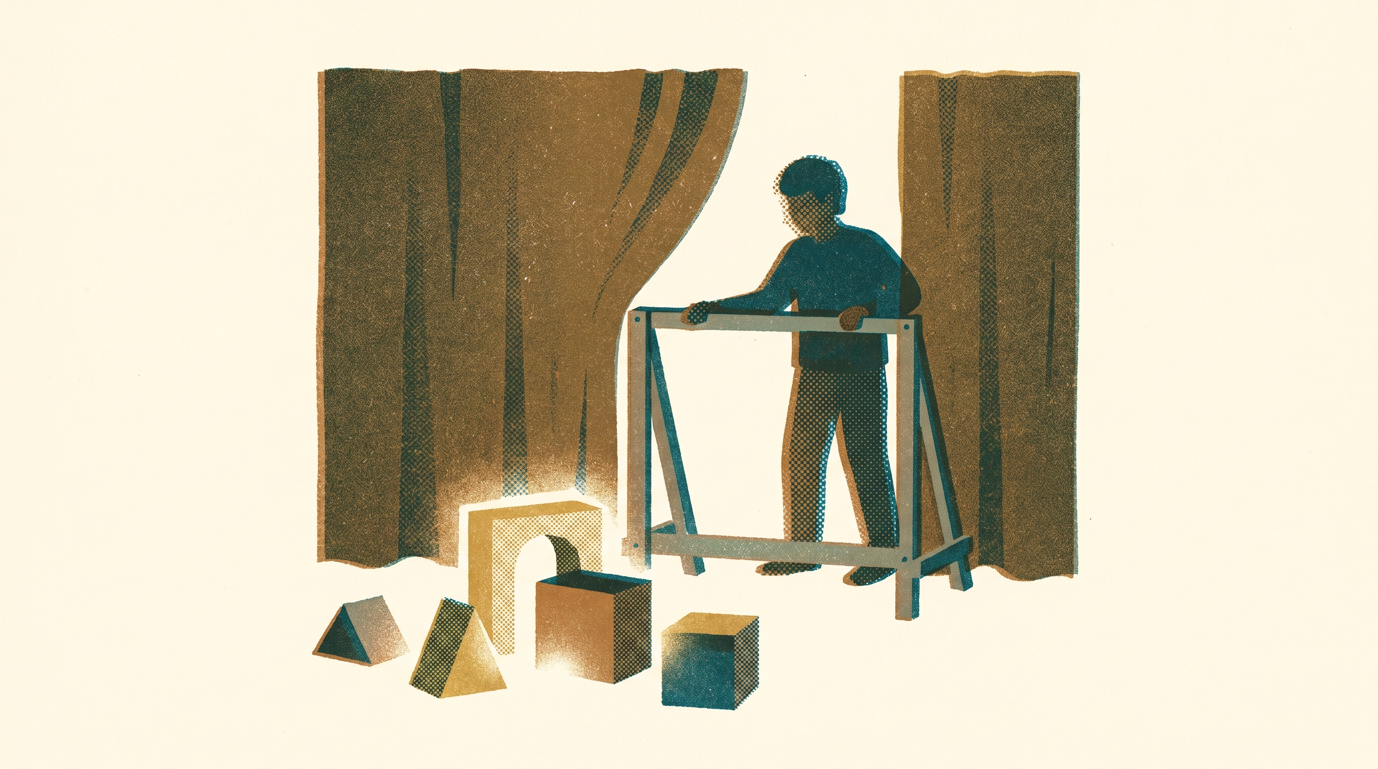 The Man Who Asked What He'd Built — illustration