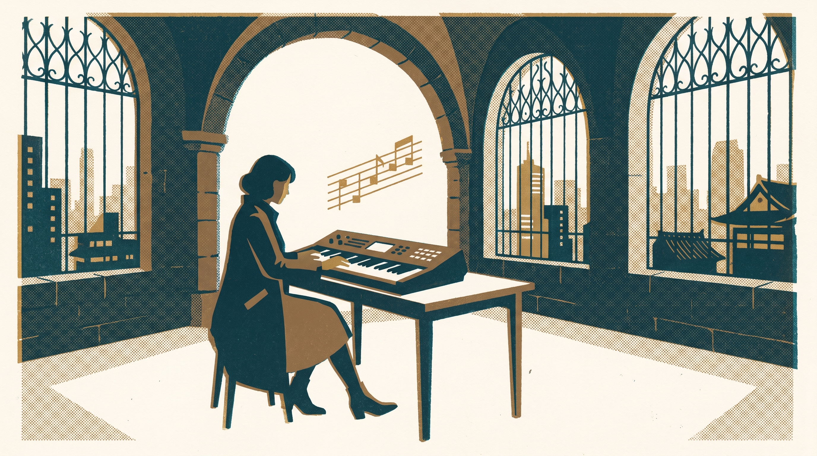 The Woman in the Castle — Enjoy Game Japan Museum illustration