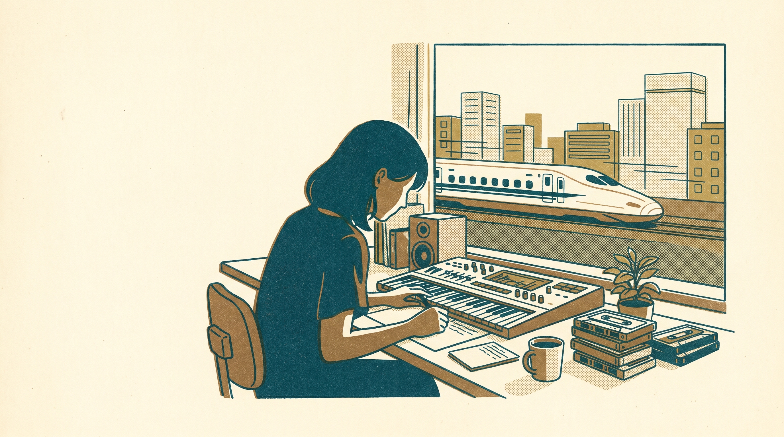 The Woman Who Wrote Every Feeling — Enjoy Game Japan Museum illustration