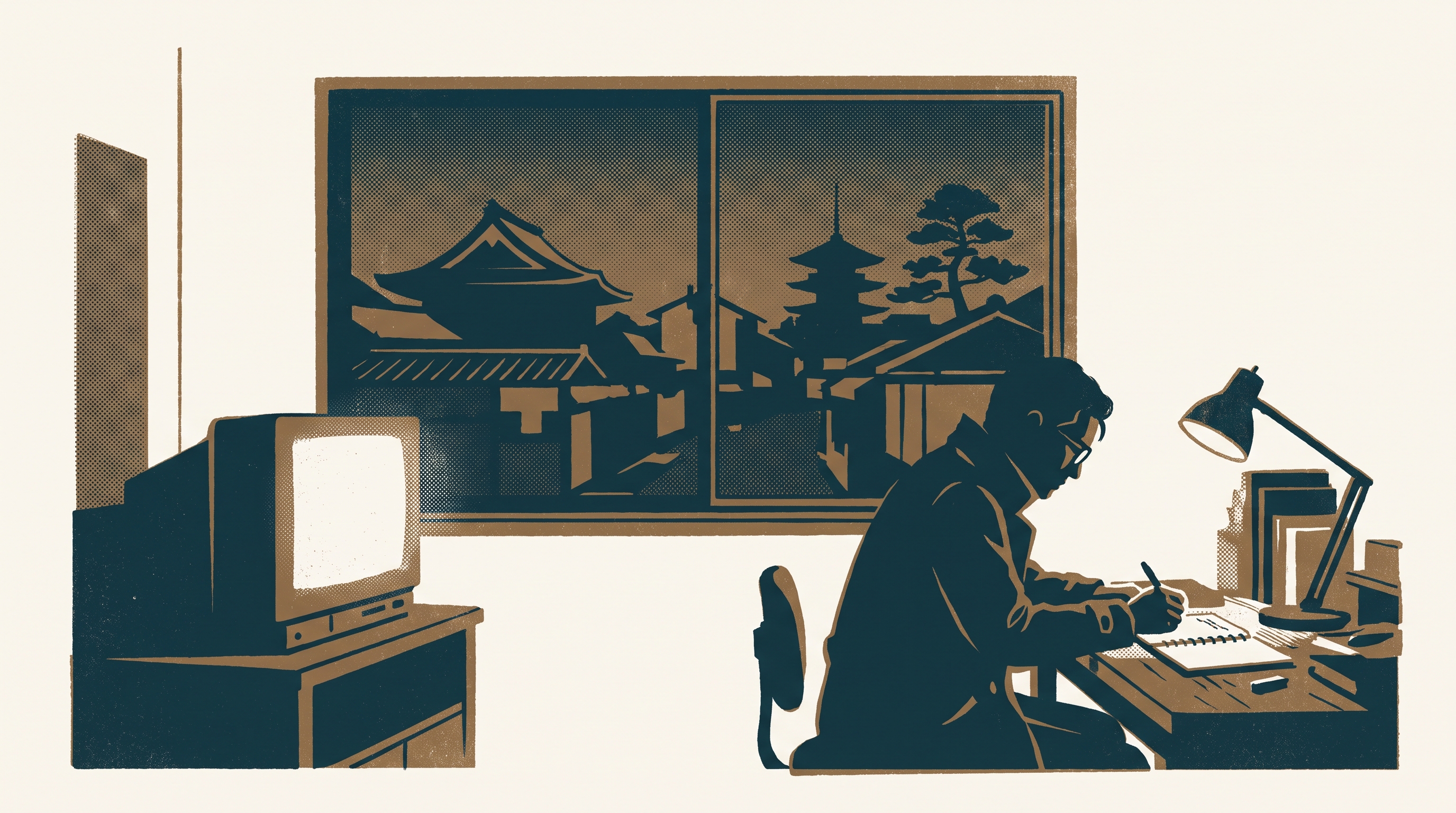 The Story Written in the Dark — Enjoy Game Japan Museum illustration